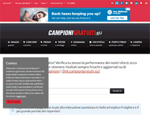 Tablet Screenshot of campionigratuiti.eu